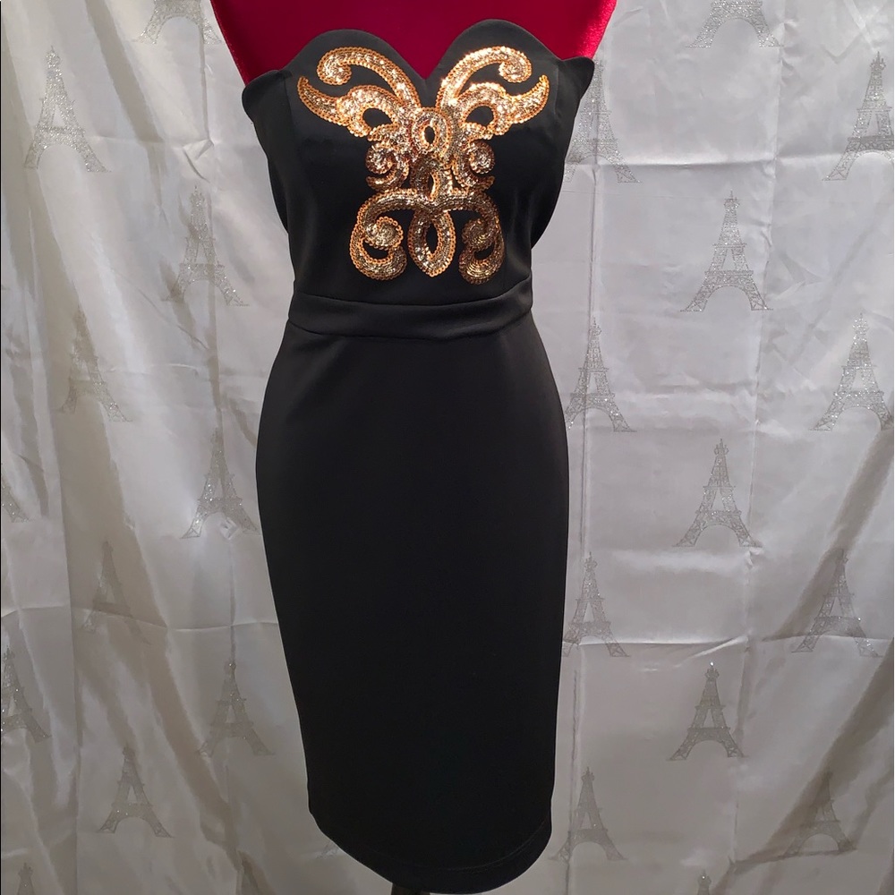 Black and rhinestone Dress